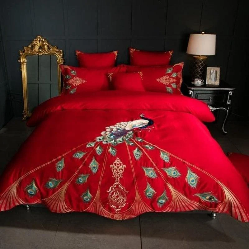 BlueCloud Peacock Bedding Set -  - #tag1#