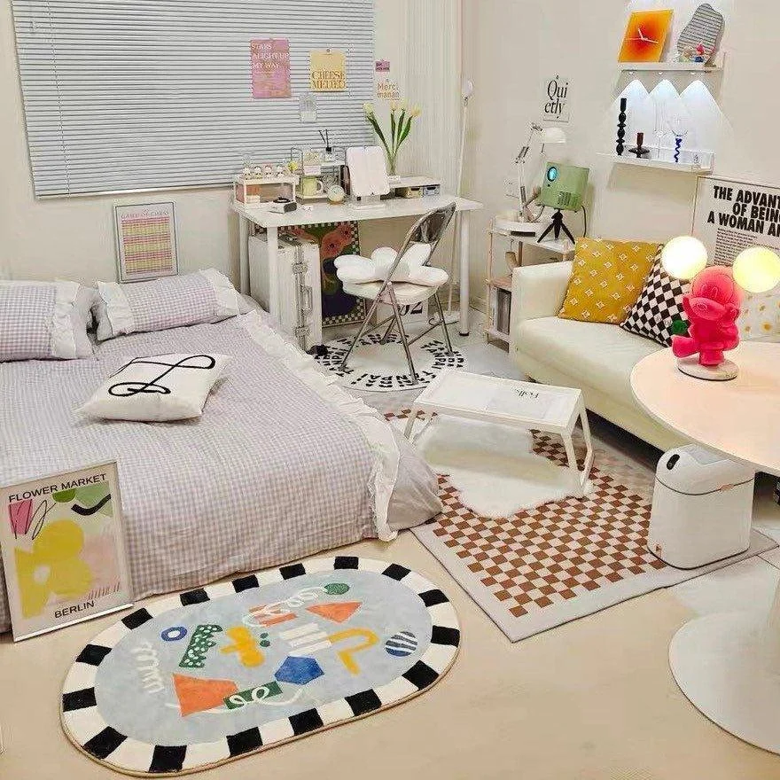 Blue Abstract Rug -  - #tag1#