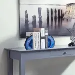 Blue Agate Bookend 2 Piece Set