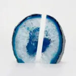 Blue Agate Bookend 2 Piece Set