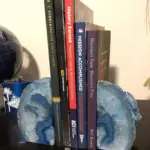 Blue Agate Bookend 2 Piece Set