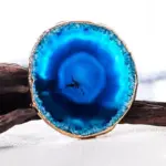 Blue Agate Coaster 2 Piece Set