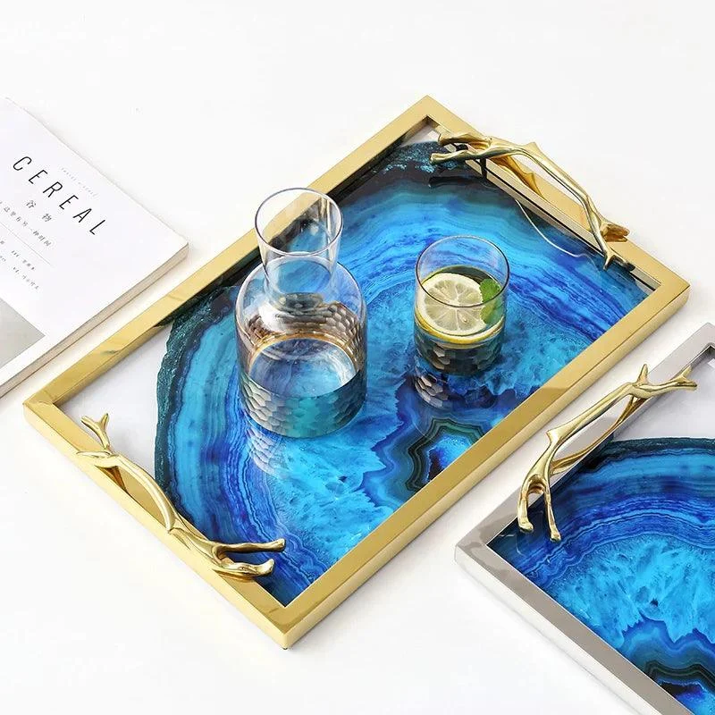 Blue Agate Tray -