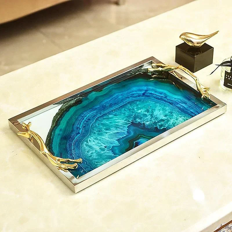 Blue Agate Tray -