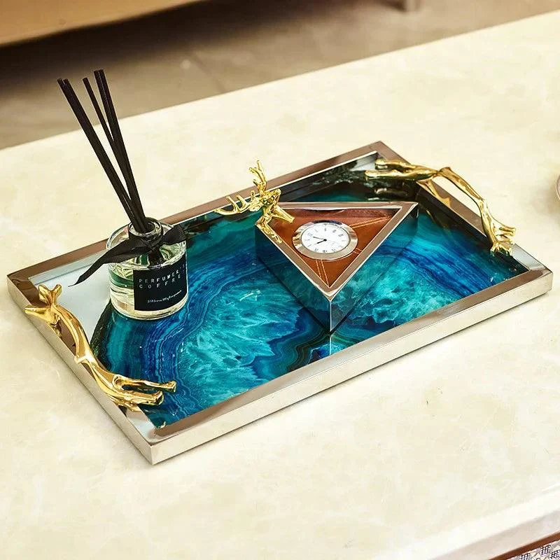 Blue Agate Tray -