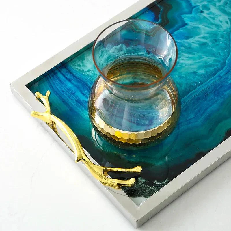 Blue Agate Tray -