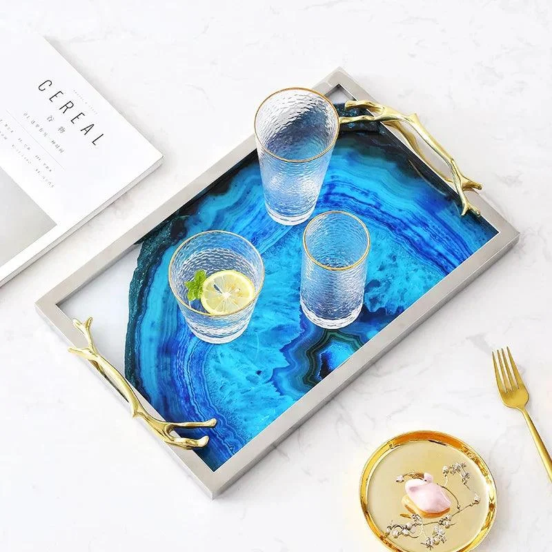 Blue Agate Tray -