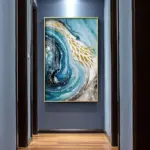 Blue Agate Water Canvas