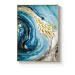 Blue Agate Water Canvas