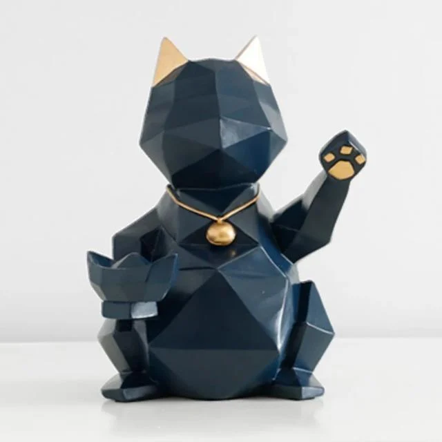 Blue Cat Figurine S