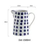 Blue_Ceramic_Jugs_Hand-painted_White_Blue_19cm_-_-_tag1_-4153340 Blue Ceramic Jugs Hand painted White Blue 19cm tag1