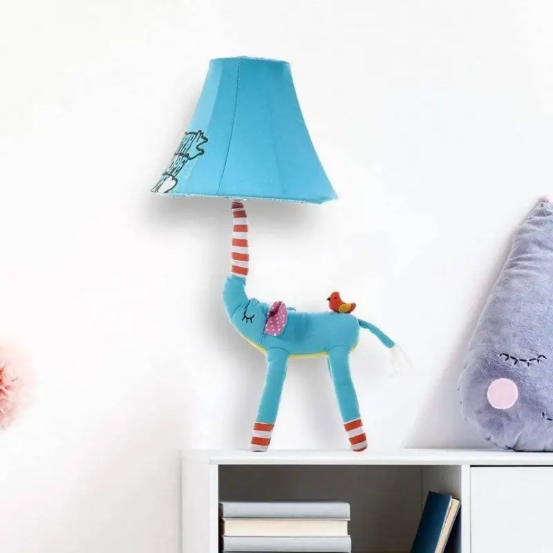 Blue Elephant Night Lamp Fun Touch for Your Kid s Room Decor