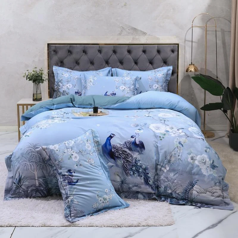 Blue Solaire – Duvet Cover Set of Egyptian Cotton -  - #tag1#