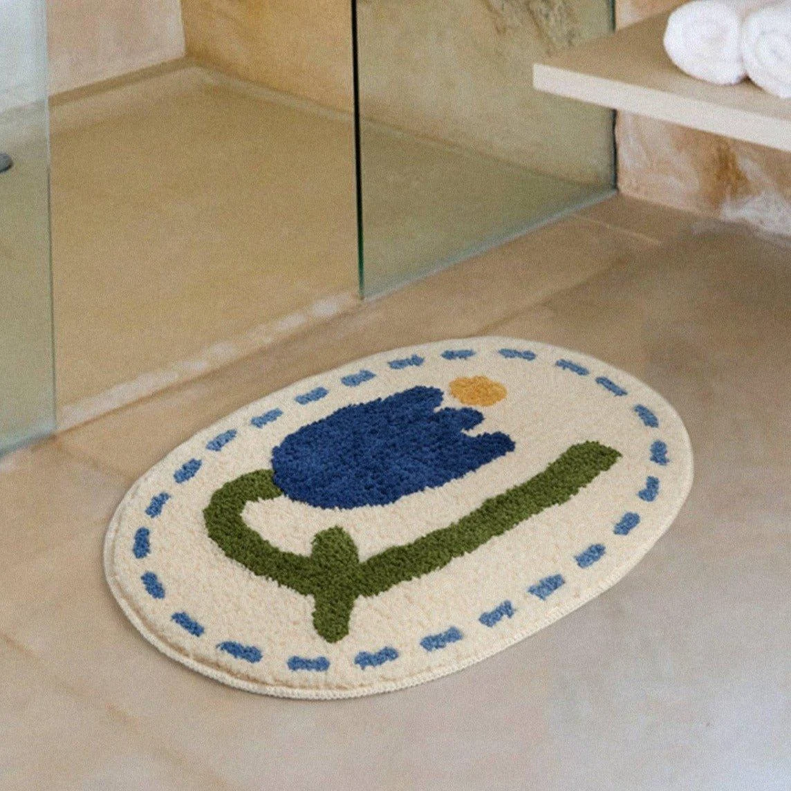 Blue Tulip Mat -  - #tag1#