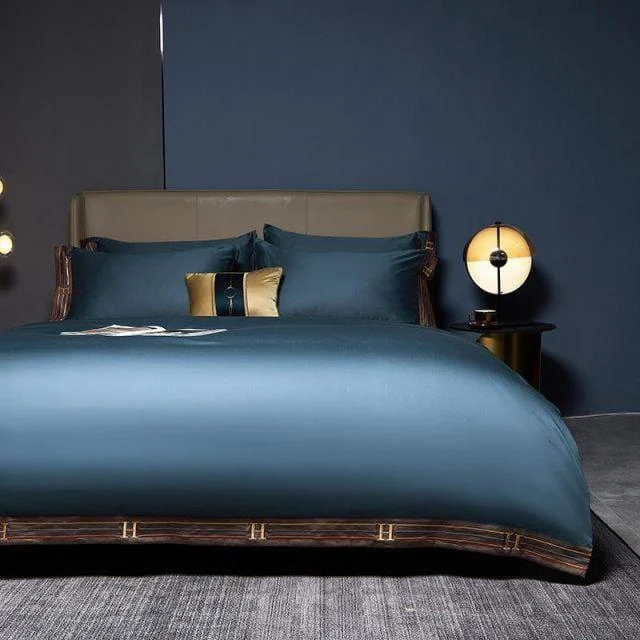 Blue Visna – Duvet Cover Set made of Egyptian Cotton -  - #tag1#