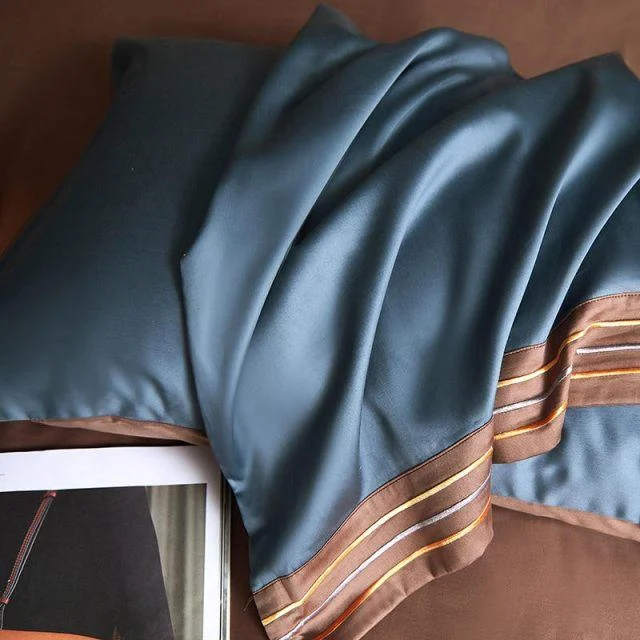 Blue Visna – Duvet Cover Set made of Egyptian Cotton -  - #tag1#