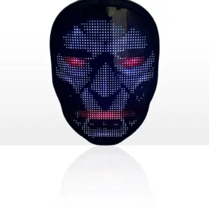Bluetooth APP Full-color Led Face-changing Luminous Mask Halloween Mask -  - #tag1#