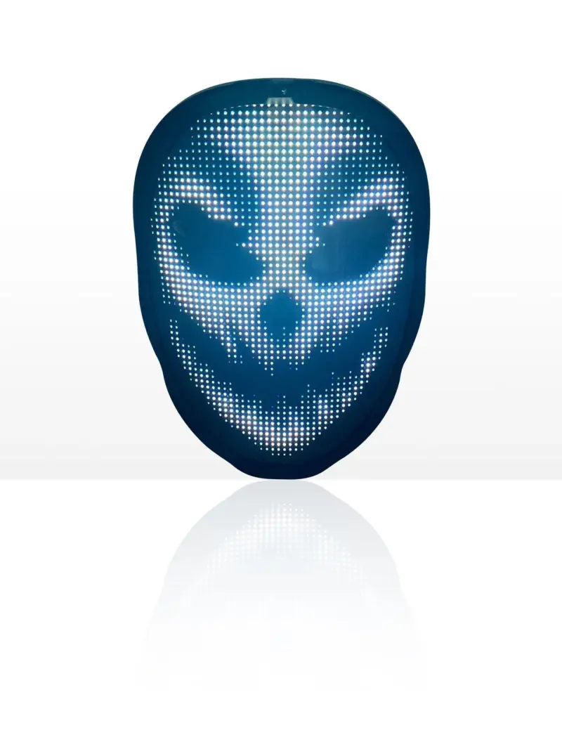 Bluetooth APP Full color Led Face changing Luminous Mask Halloween Mask tag1