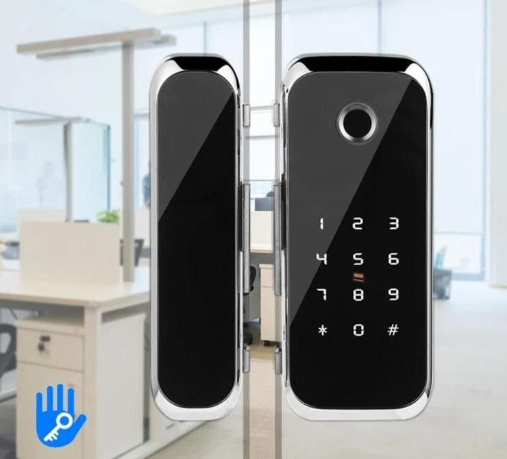 Bluetooth Fingerprint Glass Door Lock -  - #tag1#