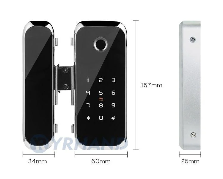 Bluetooth Fingerprint Glass Door Lock -  - #tag1#