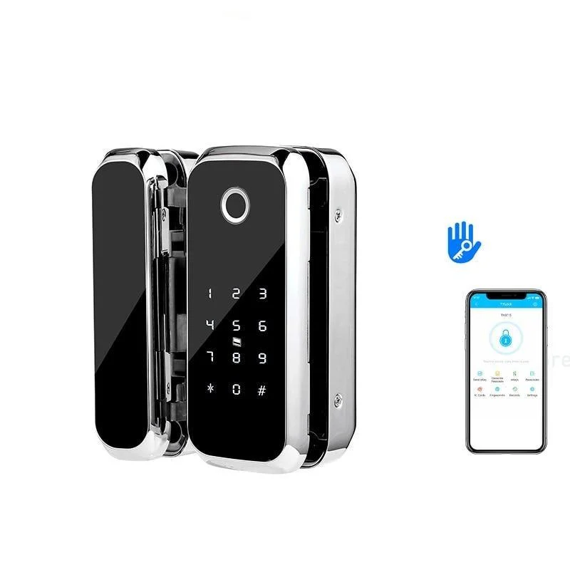 Bluetooth Fingerprint Glass Door Lock -  - #tag1#
