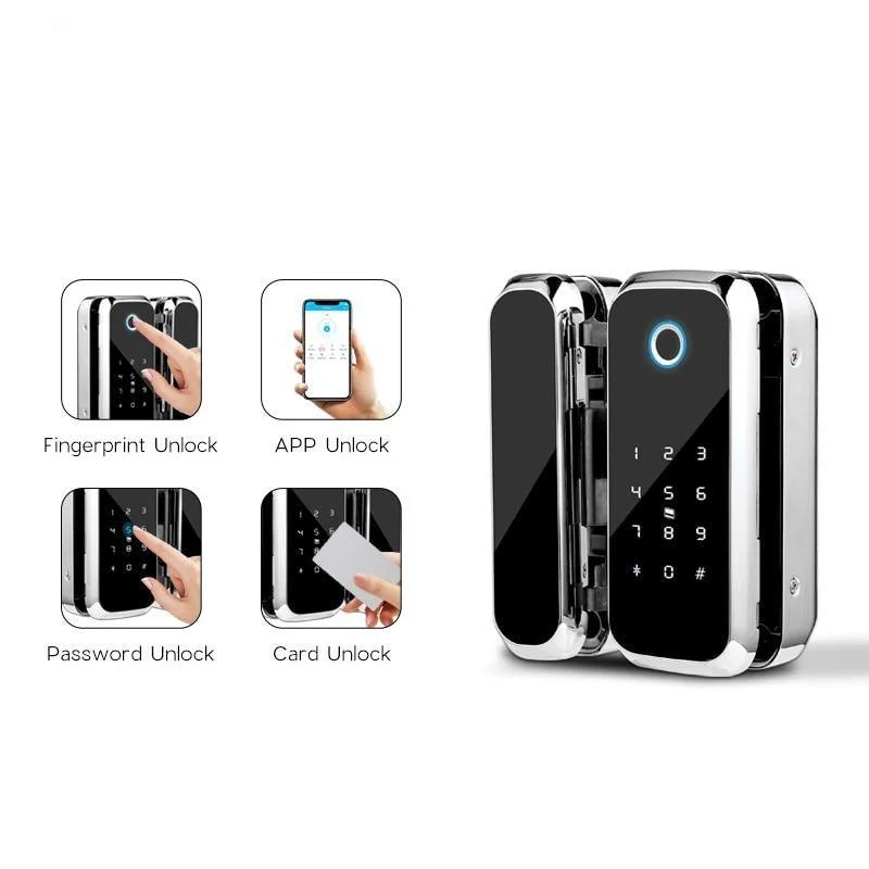 Bluetooth Fingerprint Glass Door Lock -  - #tag1#