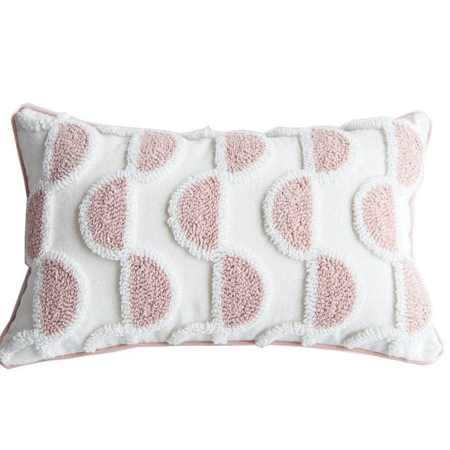 Blush Tuft Pillow Cover -  - #tag1#