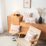 Blush Tuft Pillow Cover tag1