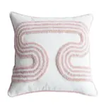 Blush Tuft Pillow Cover tag1