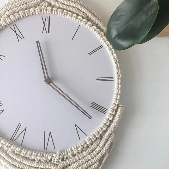 Boheme - Stylish Makramee Wall Clock -  - #tag1#