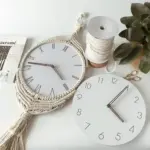 Boheme Stylish Makramee Wall Clock tag1