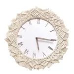 Boheme Stylish Makramee Wall Clock tag1