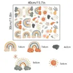 Bohemia Rainbow Wall Stickers