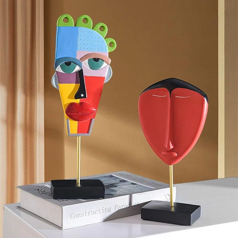 Bohemian Abstract Face Figurines -  - #tag1#