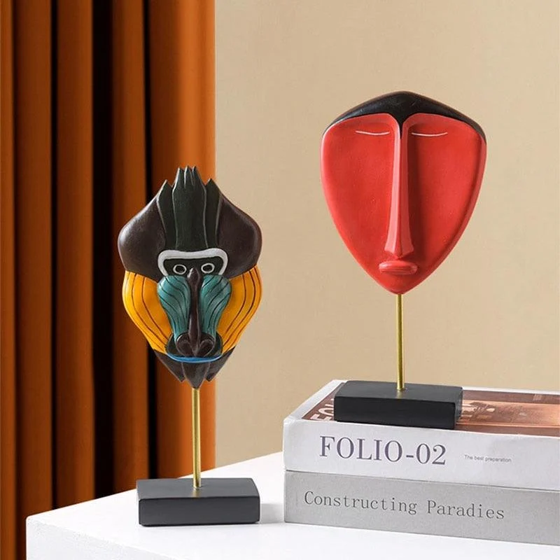 Bohemian Abstract Face Figurines -  - #tag1#