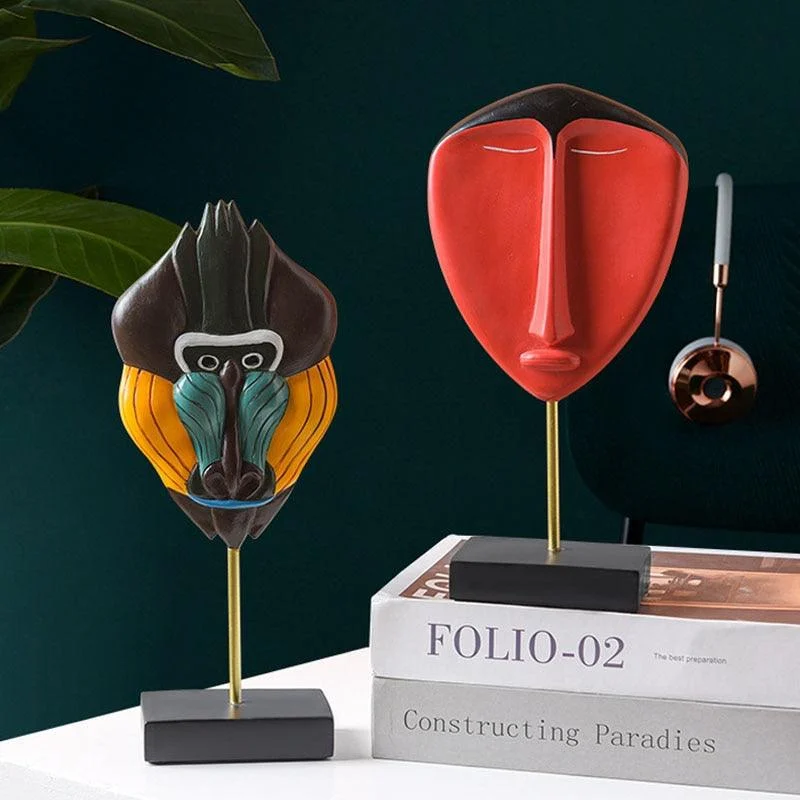 Bohemian Abstract Face Figurines -  - #tag1#