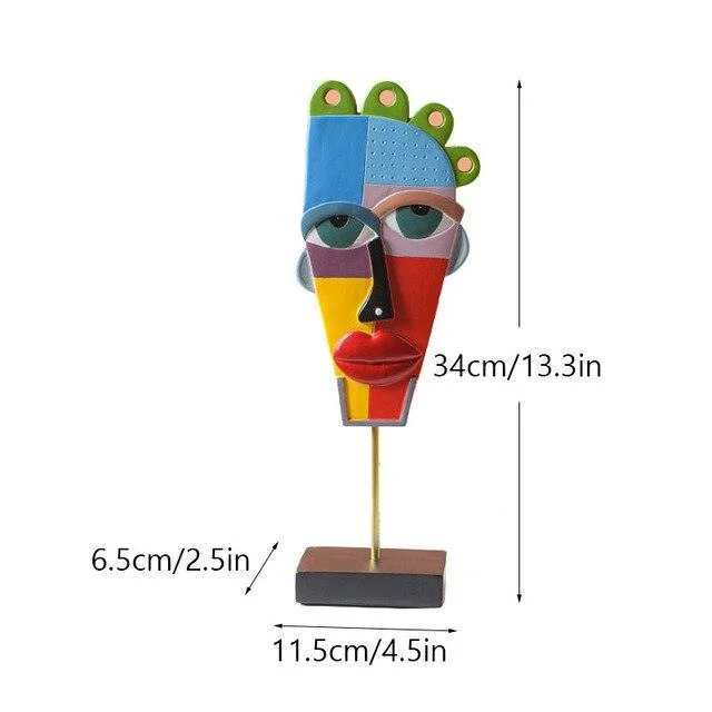 Bohemian Abstract Face Figurines -  - #tag1#