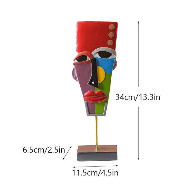 Bohemian Abstract Face Figurines -  - #tag1#