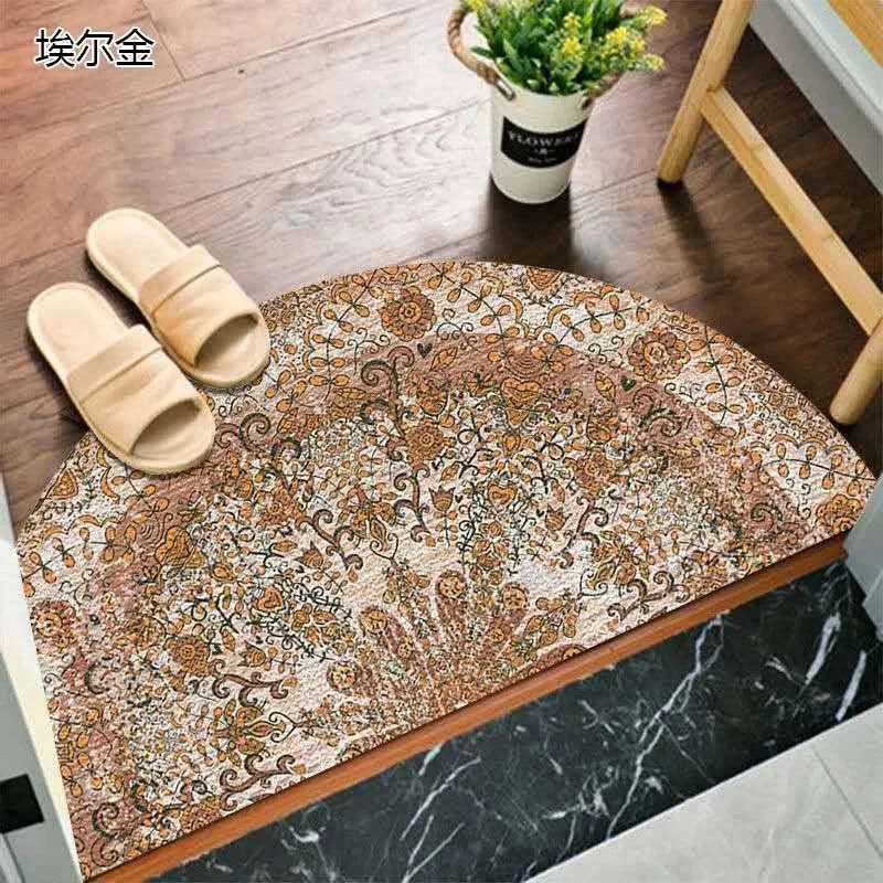 Bohemian Anti Slip Semi-circular Doormat -