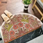 Bohemian_Anti_Slip_Semi-circular_Doormat_-_-4140707 Bohemian Anti Slip Semi circular Doormat
