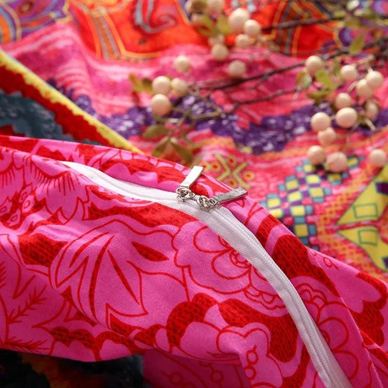 Bohemian Bliss: 3D Mandala Bedding Set for Winter Elegance -