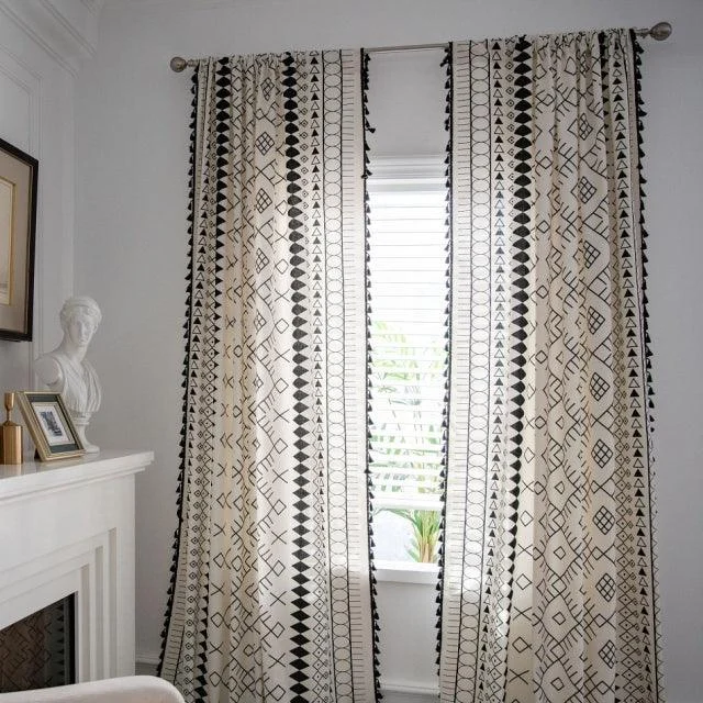 Bohemian Cotton Linen Window Curtain -  - #tag1#