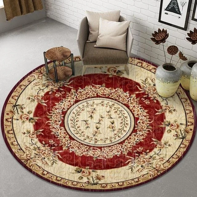 Bohemian European Persian Round Rugs Living Room Carpet Decoration -
