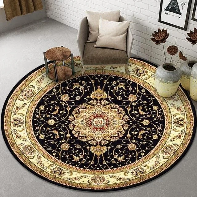 Bohemian European Persian Round Rugs Living Room Carpet Decoration -