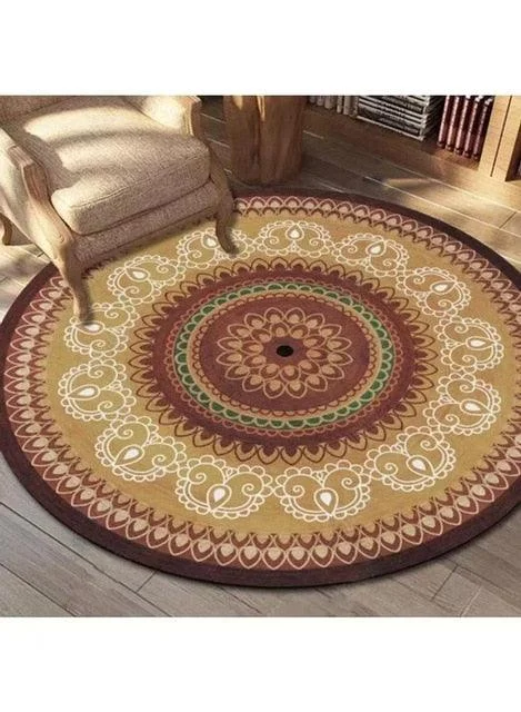 Bohemian European Persian Round Rugs Living Room Carpet Decoration -