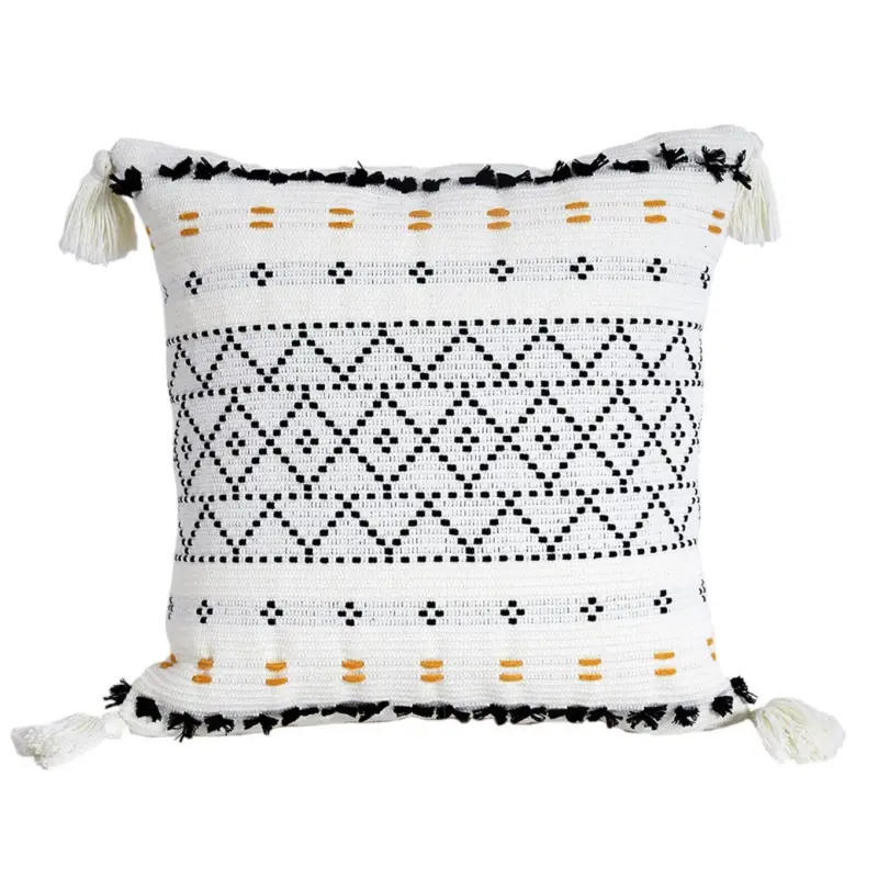 Bohemian Geometry Pattern Pillow tag1