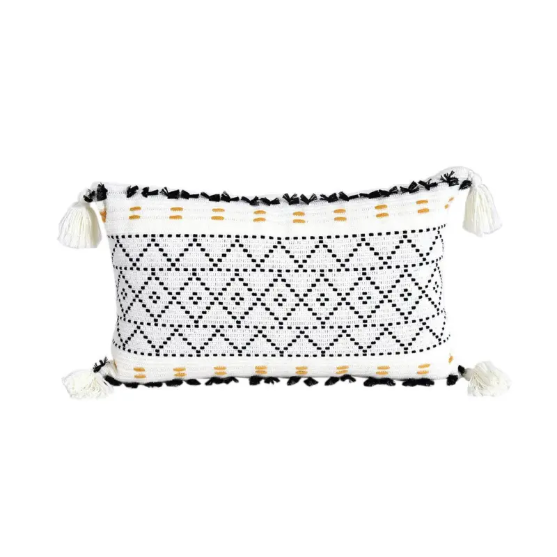 Bohemian Geometry Pattern Pillow tag1