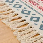 Bohemian Handwoven Floor Mat tag1