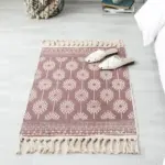 Bohemian Handwoven Floor Mat tag1