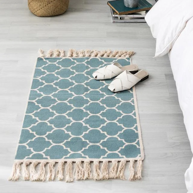 Bohemian Handwoven Floor Mat -  - #tag1#